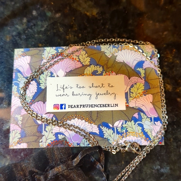 NWT🌟 DEAR PRUDENCE of BERLIN necklace & brooch set 🍄🐸 TOAD & TOADSTOOL 🤩wood - Picture 2 of 8